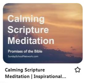 calming Scripture meditation