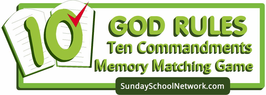 Ten Commandments Memory Matching Card Game