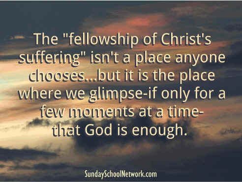 The fellowship of Christ's suffering